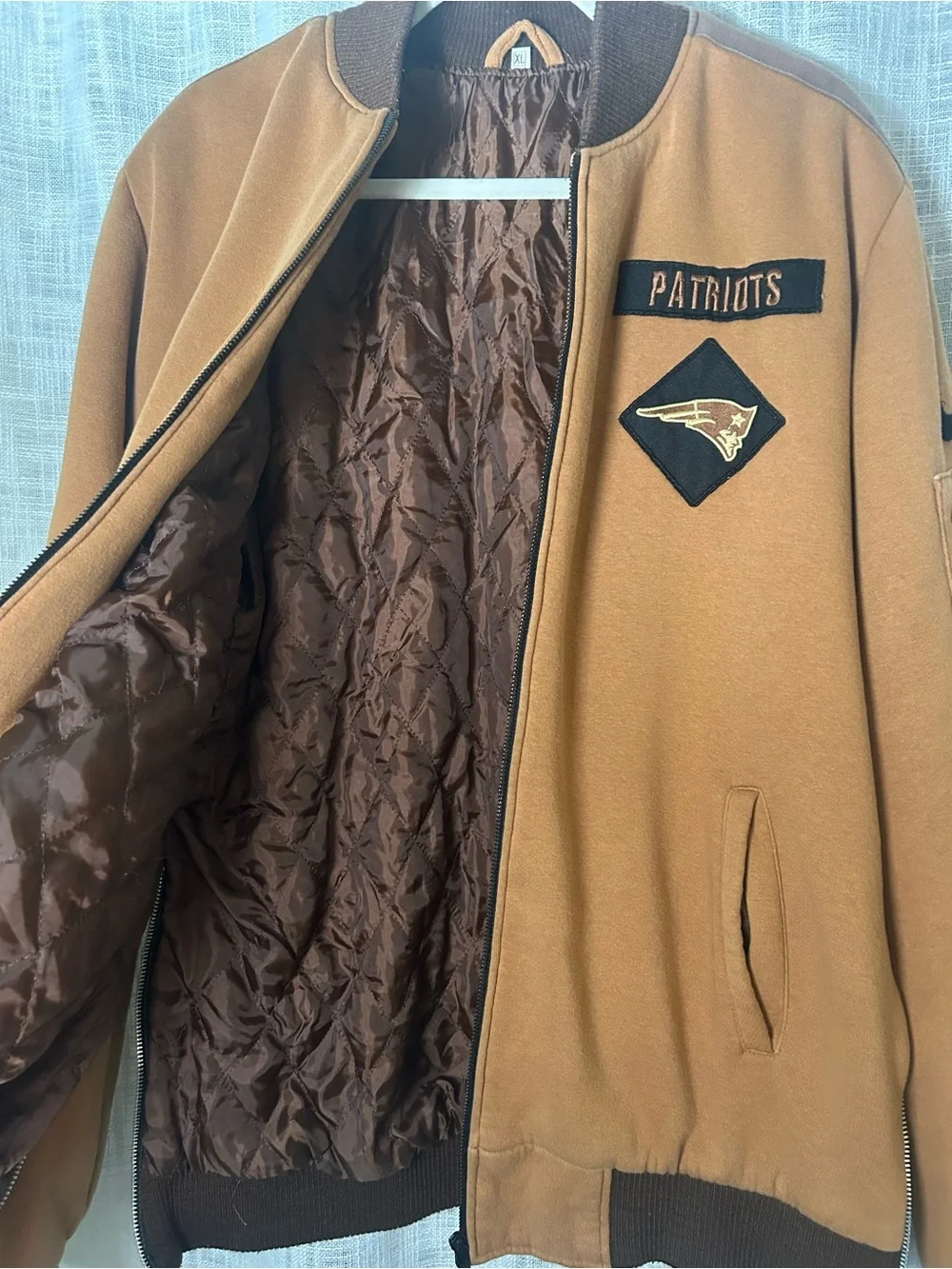 New England Patriots Salute to Service Bomber Jacket with Team Patches
